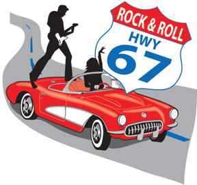 Save the Date Rock Roll Logo